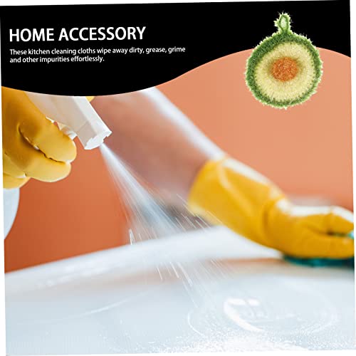 Esponjas para fregar cocina con divertidos diseños de frutas en pack de 5 unidades 8