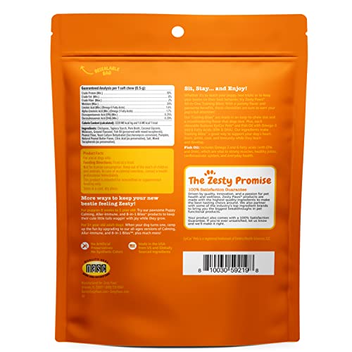 Zesty Paws Training Treats For Dogs & Puppies - Hip, Joint & Muscle Health - Immune, Brain, Heart, Skin & Coat Support - Bites With Fish Oil With Omega 3 Fatty Acids With Epa & Dha - Pb Flavor - 12Oz… #TOP5