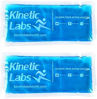 Gel Ice Packs for Injuries by Kinetic Labs (2 Pack) – Reusable Hot