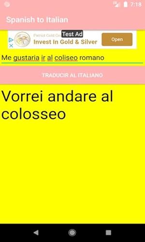 Translate Spanish to Italian Translator - Traductor Español Italiano