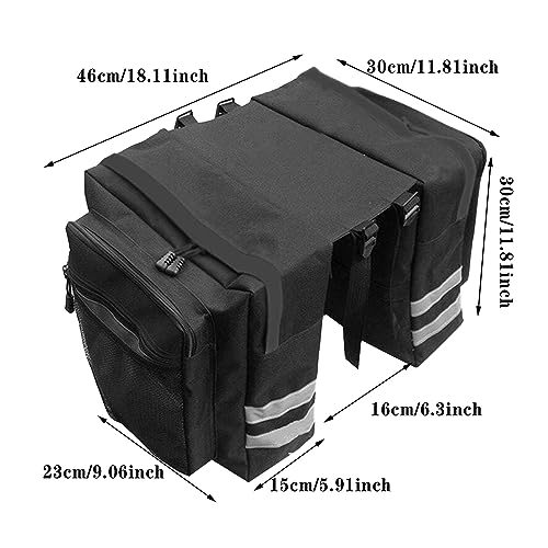 Sacoches robustes pour VTT double porte-bagages taille unique