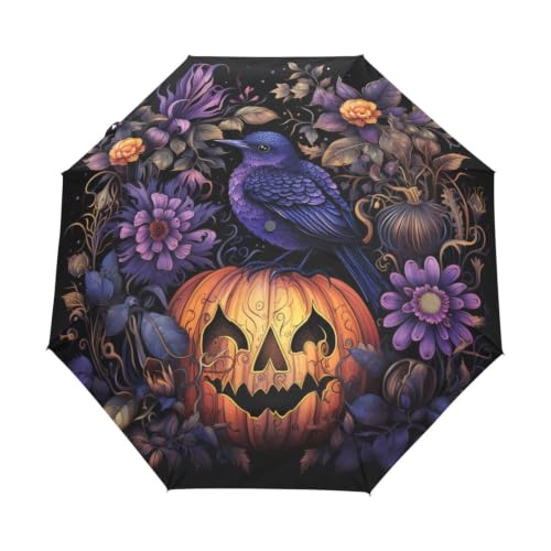 Parapluie automatique ultra-léger et compact avec protection UV intégrée