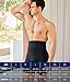 TAILONG Mens Shapewear Tummy Control Underwear Compression Shorts Slimming Body Shaper Leg Boxer Briefs Black