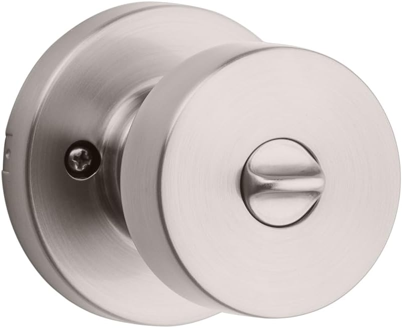Kwikset 97402-850 Signature Series 740PSK RDT 15 SMT Round Entry Door Lock, AAA Grade, Keyed Key, Zinc, Satin Nickel, Knob Handle
