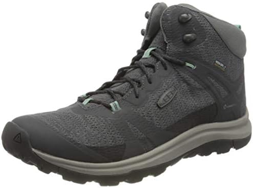 KEEN Women's-Terradora 2 Waterproof Mid Height Hiking Boots, Magnet/Ocean Wave, 8.5
