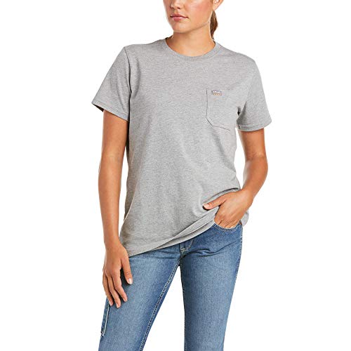 T-Shirt Ariat Rebar en Coton Robuste, Solution Contre les Trous et Déchirures au Travail
