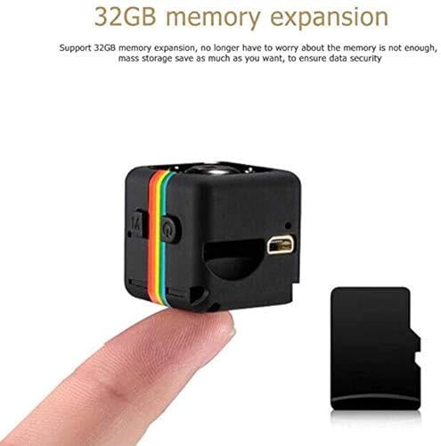 Image of 1080P Mini Spy Camera with Low Light Vision, Portable Security, Hidden-Camera with Audio and Video Recorder for Home Office Wind Desktop Indoor Security Stand Camera (Non WiFi Camera)