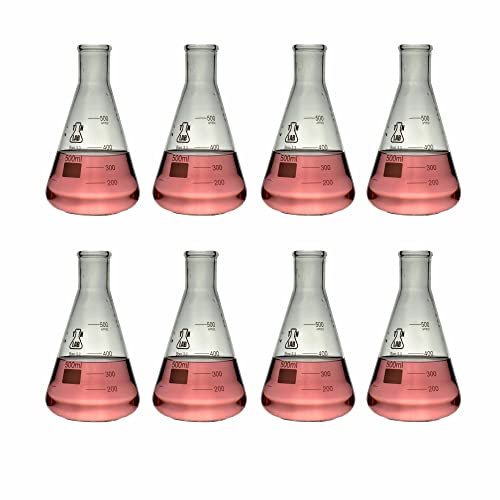 TN Lab Erlenmeyer Conical Borosilicate Glass Flask 500ml (8)