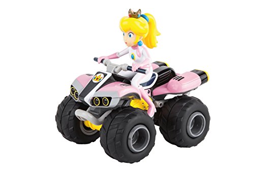 Carrera RC Nintendo Mario Kart 8 Peach Quad Ferngesteuertes Auto ab 6 Jahren für drinnen & draußen Mini Mario Kart Auto mit Fernbedienung zum Mitnehmen Spielzeug für Kinder & Erwachsene 200999