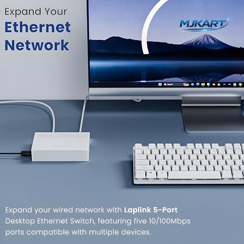 Image of 5 Port Fast Ethernet Switch 10 /100 Mbps LAN Network Hub | Plug & Play Unmanaged, Fanless Silent Design | RJ45 LAN Expander for PC, Laptop, Smart TV, CCTV, Router & Gaming