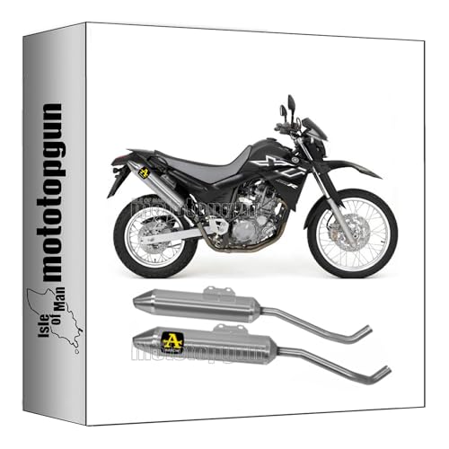 arrow 72603AO tubo de escape homologado doble silencioso thunder aluminio compatible con yamaha xt 660 x 2004 2005 2006 2007 2008 2009 2010 2011 2012 2013 2014 2015 2016 mototopgun