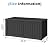 WTFGO Outdoor Storage Box, 155 Gallon Resin Deck Boxes Outdoor Waterproof For Patio Furniture, Garden Tools, Pool Supplies, Lockable And UV Resistant (Striped Black)