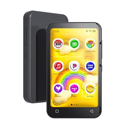 TIMMKOO Leitor de MP3 infantil de 80 GB com Bluetooth e WiFi, controles parentais, Spotify pré-insta
