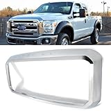 SAIQINGSP Grille Frame Compatible with 2011-2016 Ford F-250 F-350 F-450 F-550 Super Duty Super Duty Chrome Frame Replace for BC3Z8200A/FO1202102