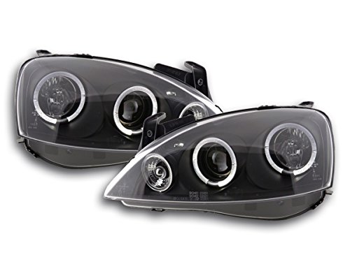 Phares FK Automotive noirs FKFSOP7003 optique avant de remplacement pour éclairage automobile