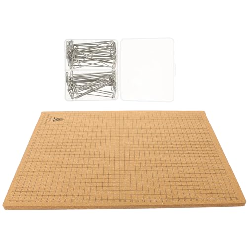 Planche à macramé support liège avec épingles pour fabrication de bijoux et tissus nodés