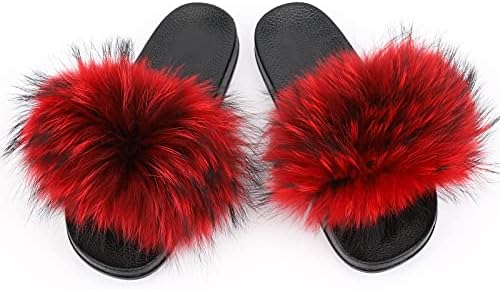 raccoon fur slides amazon