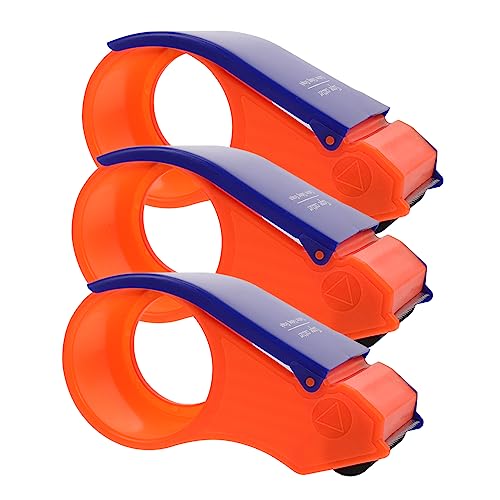HOMSFOU 3 Pcs Sealing Device Clear Duct Tape Glue Tape Sealer Machine Simple Sealing Machines Food Bag Sealers 6cm Tape Cutters Bag Sealing Props Sealing Accessories Tape Cutting Machines