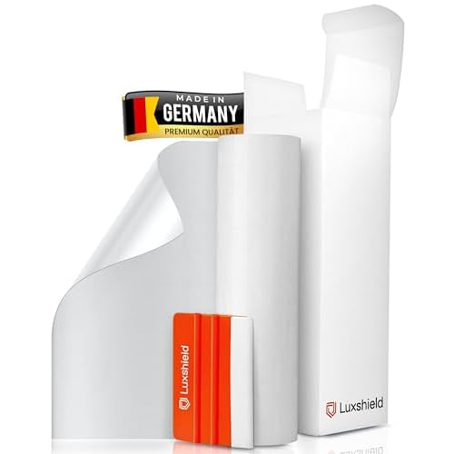 Luxshield Lackschutzfolie 15x100cm für Auto, Motorrad, Bike - Schutzfolie transparent, selbstklebend, Meterware aus DE