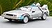 WJSM 1/18 Retour À La Future Partie 1 2 3 Temps pour Machine pour Delorean DMC-12 Cadeaux De Garçon Jouet De Voiture De Voiture en Alliage Métallique Jouets