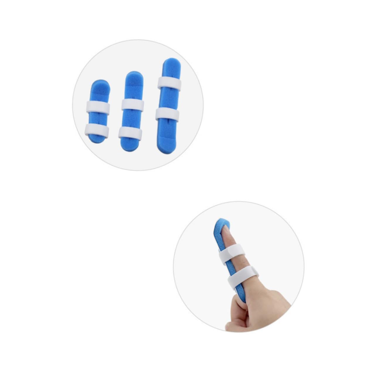 Gogogmee 3pcs Splints Brace Broken Protector Splint for Middle Dislocation Splint Stabilizer Fracture Brace Thumb Brace Blue