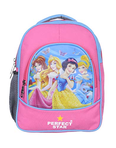 perfect star Nursery Backpack LKG UKG Princess School Bag For Kids (Sky Blue Backpack Small Size)
