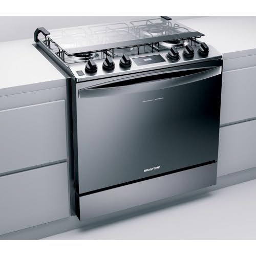 Fogão Brastemp 5 Bocas De Embutir Cor Inox Com Turbo Chama E Touch Timer - BYS5PCR BIVOLT