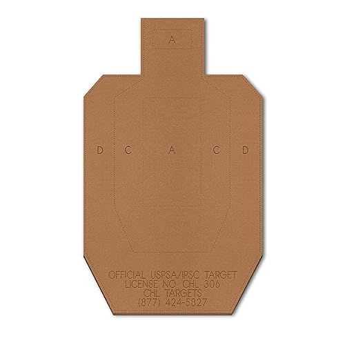 Image of Official USPSA /IPSC Cardboard Targets, Competition Torso, Silhouette Shooting, Cardboard Target. Made in USA