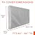 Bozzcovers Outdoor TV Cover 80-85 inch - with Zipper, Weatherproof, Waterproof 360 Degrees Protection, Soft Non Scratch Interior - Gray