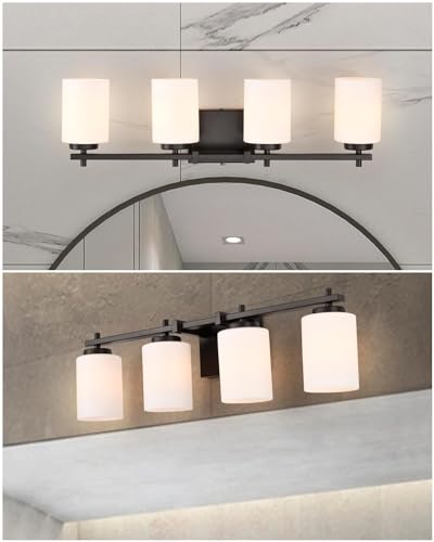 Piano 8- Pack White Frosted Glass Light Shade,Glass Lamp Shade Replacements for Light Fixtures,Cylinder Globe Glass Shades Covers for Pendant Lights Chandeliers Wall Sconces Bath Vanity Lights