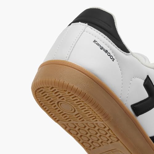 KangaROOS Męskie buty sportowe K-NES Patty, White/Jet Black, 40 EU, White Jet Black, 40 EU