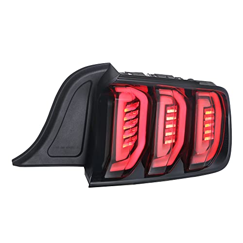 Mostplus Led Tail Lights Assembly Rear Lamp Black Housing Smoke Lens Compatible With 2015-2021 Ford Mustang (Set Of 2) #TOP5