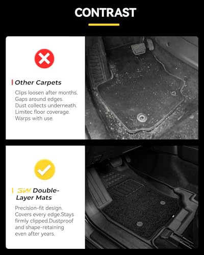 Image of 3W Floor Mats & Carpets for Toyota 4Runner 2025-2027 5-Seat Non-Hybrid