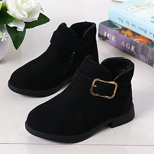 Bottes mode pour filles taille 35 modèle contemporain noir - 2