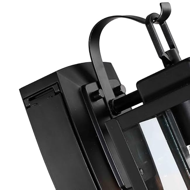 Pia Ricco Outdoor Porch Lights Outside Wall Lantern Matte Black Wall Mount Exterior Sconce