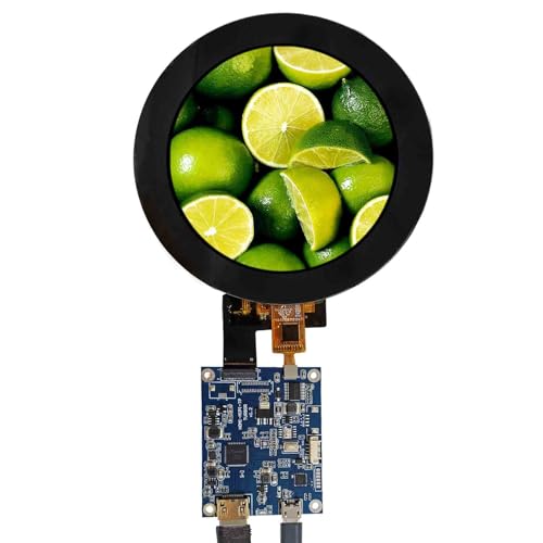 Image of 3.4 inch 800x800 IPS MIPI 330nit Round LCD Touch Screen | and 39 pins H /D Controller Board