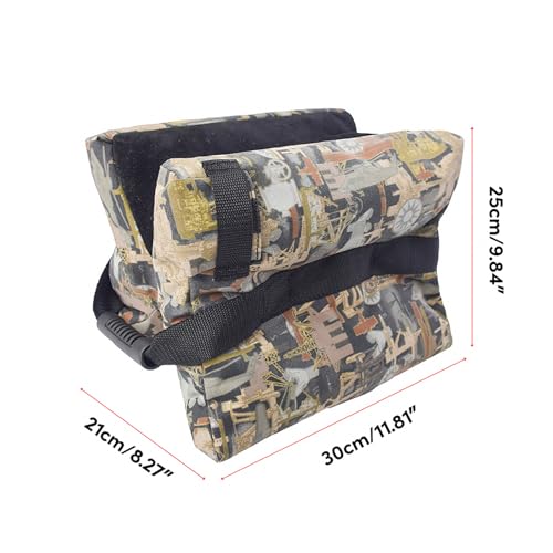 BQBQERT Sacos de areia de lona resistente ao desgaste saco de suporte para tiro ao ar livre saco de