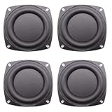 4Pcs 4 Inch Bass Passive Radiator Speaker Woofer Vibration Membrane Diaphragm Auxiliary Universal 4in for Passive Radiator Bluetooth Speaker Loudspeaker Audio DIY Repair