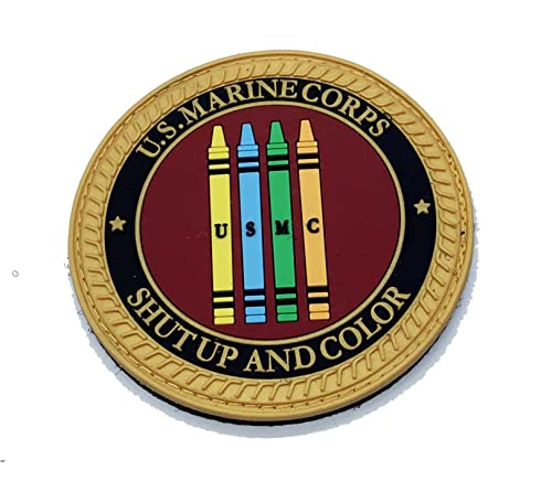 Shut Up and Color PVC Patch – with Hook and Loop, 3