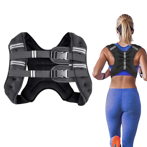 12LB Weight Vest for Men Women, Body Weight Vests Adjustable for Running, Training Workout, Jogging, Walking