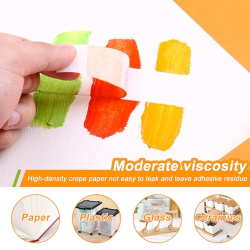Image of Masking Tape 3 Inch x 55 Yards, Beige White Masking Tape Painters Tape General Purpose Tape, Painting Adhesive Tape for Arts DIY Crafts Labeling