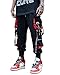 ORANDESIGNE Homme Pantalon De Jogging Sarouel Pantalon Hip Hop Pantalon De Sport Multi-Poches Streetwear Cargo Joggers Activewear Pantalons A Noir M