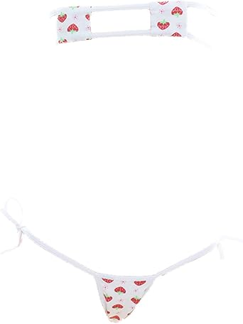 AGJGFM Sexy Womens Cosplay Lingerie Lolita Cute Micro Bikini Set Kawaii Sexy Bra and Panty