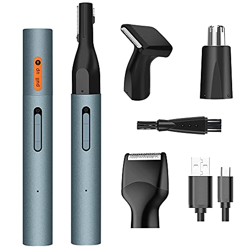 眉毛カッター 1台4役 電動式 鼻毛カッター はなげカッター 鼻毛トリマー 眉毛シェーバー フェイス 髭剃り USB充電式 脱毛器 防水 小型 収納便利 掃除用ブラシ付き 鼻毛切り 男女兼用 日本語取扱説明書