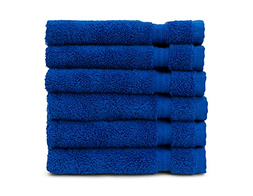 TowelSelections Blossom Collection Soft Towels 100% Turkish Cotton Turkish Sea 6 Washcloths