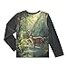 Deer Forest Green Rash Guard Shirt for Boys Sun Protection Shirt for Kids Toddlers UPF50+ M