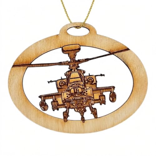 Apache Helicopter Christmas Ornament