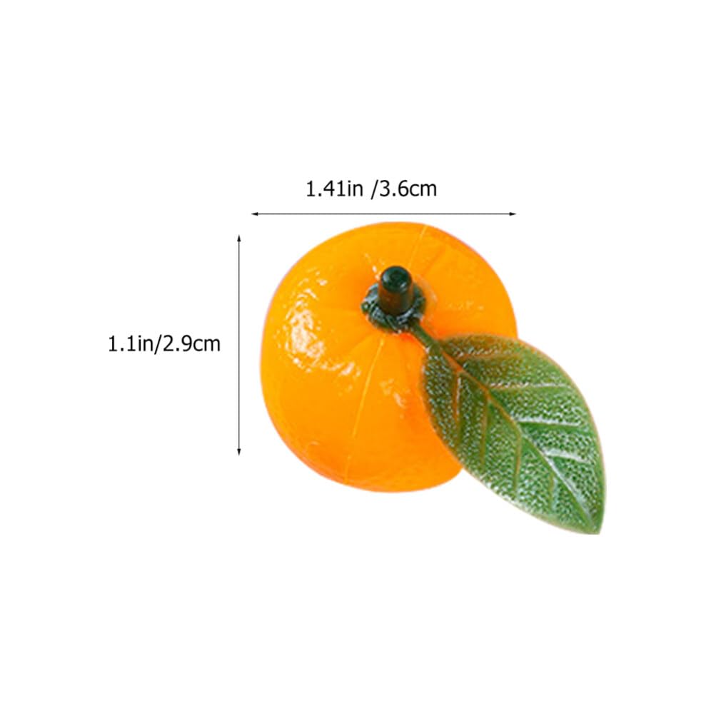 IMIKEYA 3er Set Künstliche Mandarinen - Realistische Deko Früchte Für Küche & Wohnung