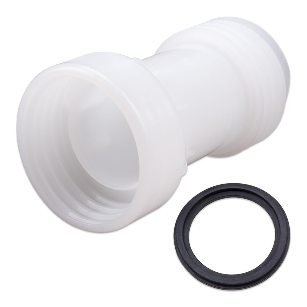 WSDMAVIS 1Pcs S60x6 IBC Hose Extension Water Tank Adapter Extended Drain Spout Hose Rain Barrel Attachments Plastic Tote Tank Connector