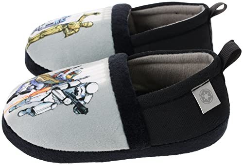 Star Wars Toddler Slippers, Mismatch A-Line Slipper,R2-D2 Stormtrooper Boba Fett C-3Po,Indoor Outdoor Slipper, Grey Black,Toddler Size 9/10 #TOP2
